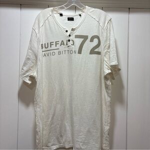 Buffalo David Bitton Size XXL Shirt Mend 1/4 button  casual Graphic